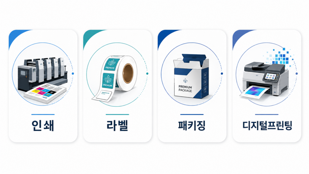 K-Print 2026 전시 분야 – 인쇄, 라벨, 패키징, 디지털프린팅, 텍스타일, 사인광고