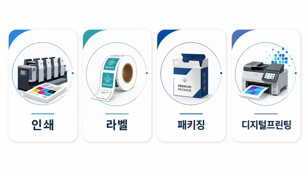 K-Print 2026 전시 분야 – 인쇄, 라벨, 패키징, 디지털프린팅, 텍스타일, 사인광고
